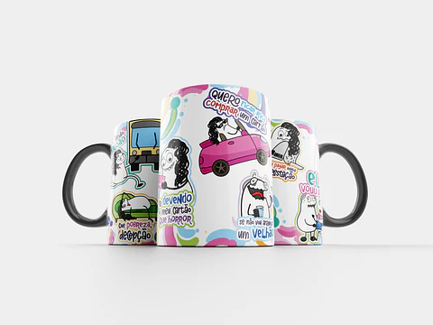 Arte Caneca Eu só ando de Busão que Pobreza... Malvadão Png