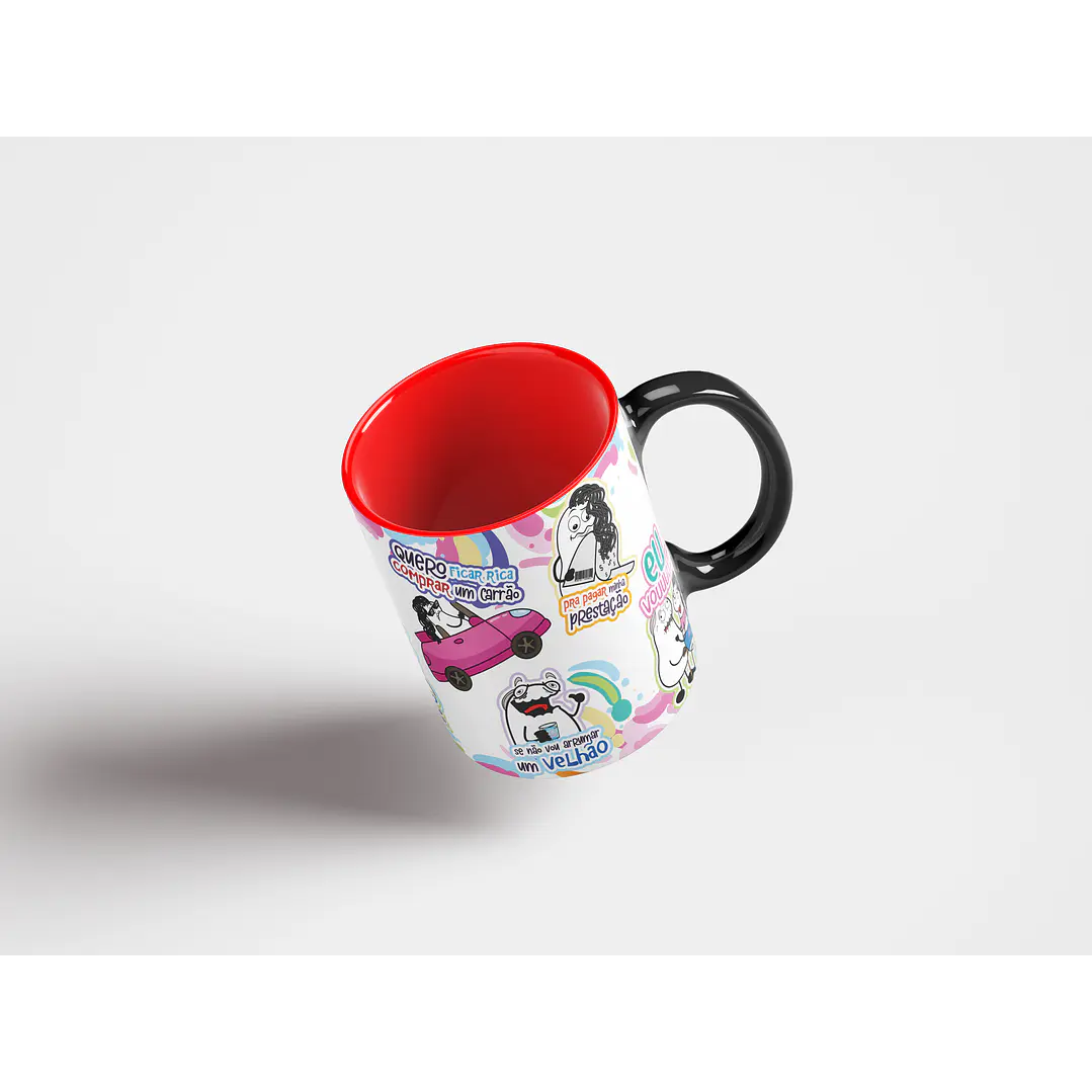 Arte Caneca Eu só ando de Busão que Pobreza... Malvadão Png 4