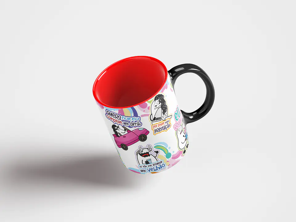 Arte Caneca Eu só ando de Busão que Pobreza... Malvadão Png 4