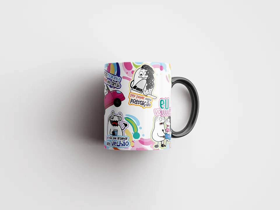 Arte Caneca Eu só ando de Busão que Pobreza... Malvadão Png 5