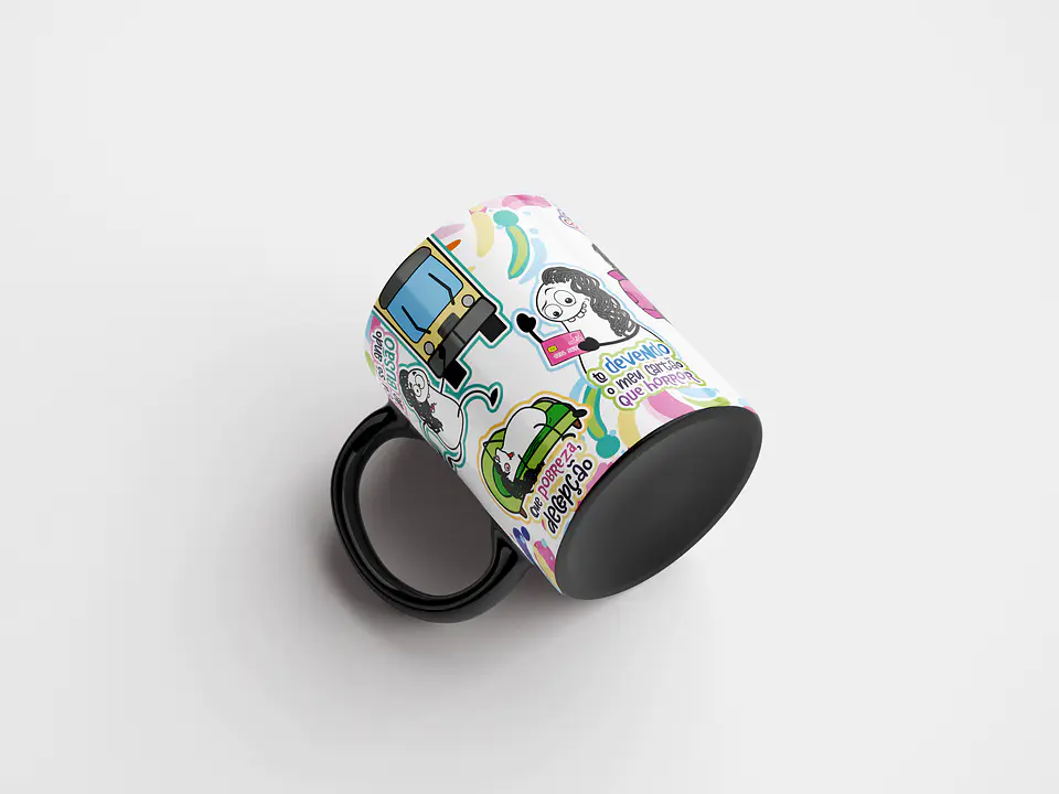 Arte Caneca Eu só ando de Busão que Pobreza... Malvadão Png 6