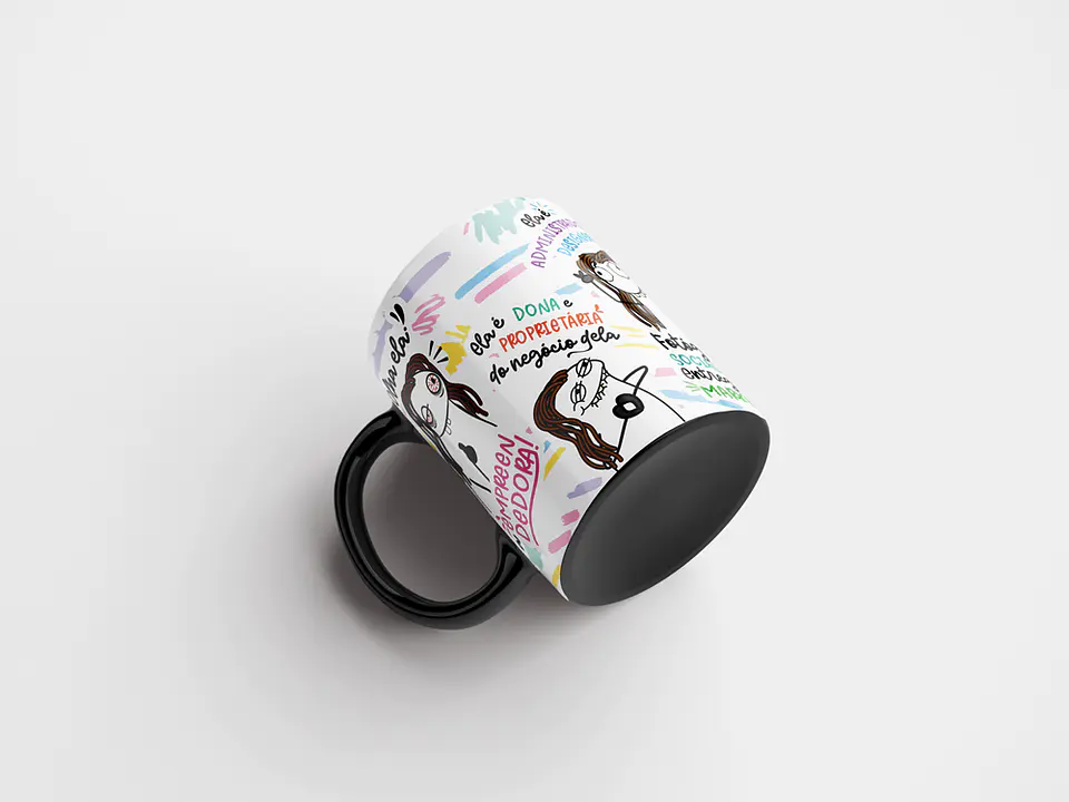 Arte Caneca Olha ela a Empreendedora Dona Proprietária Arquivo Png 5