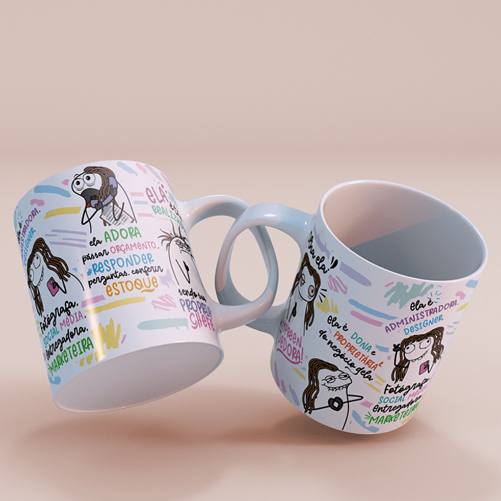 Arte Caneca Olha ela a Empreendedora Dona Proprietária Arquivo Png 7