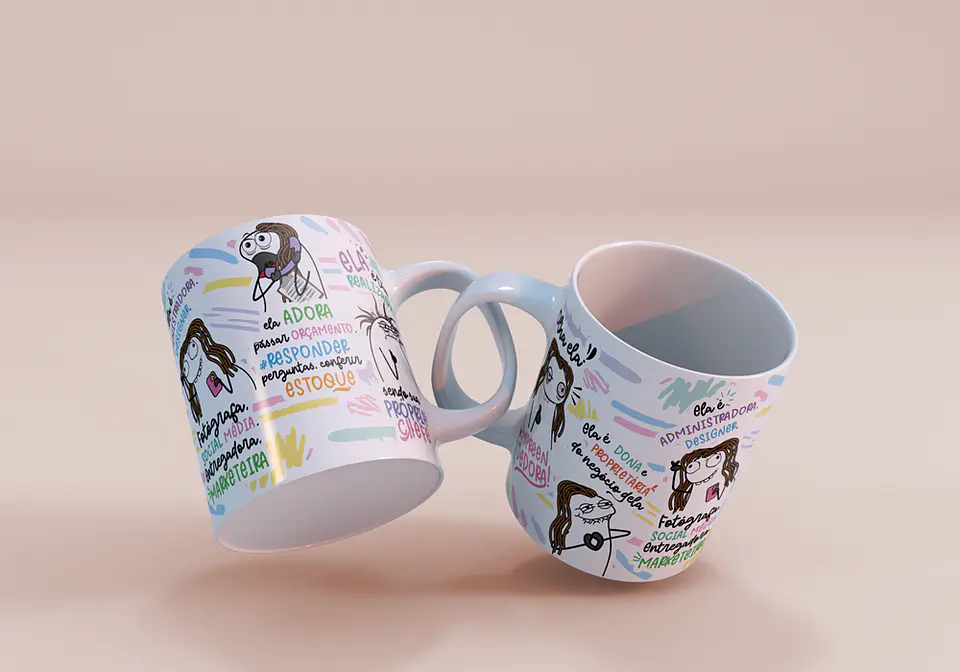 Arte Caneca Olha ela a Empreendedora Dona Proprietária Arquivo Png 7