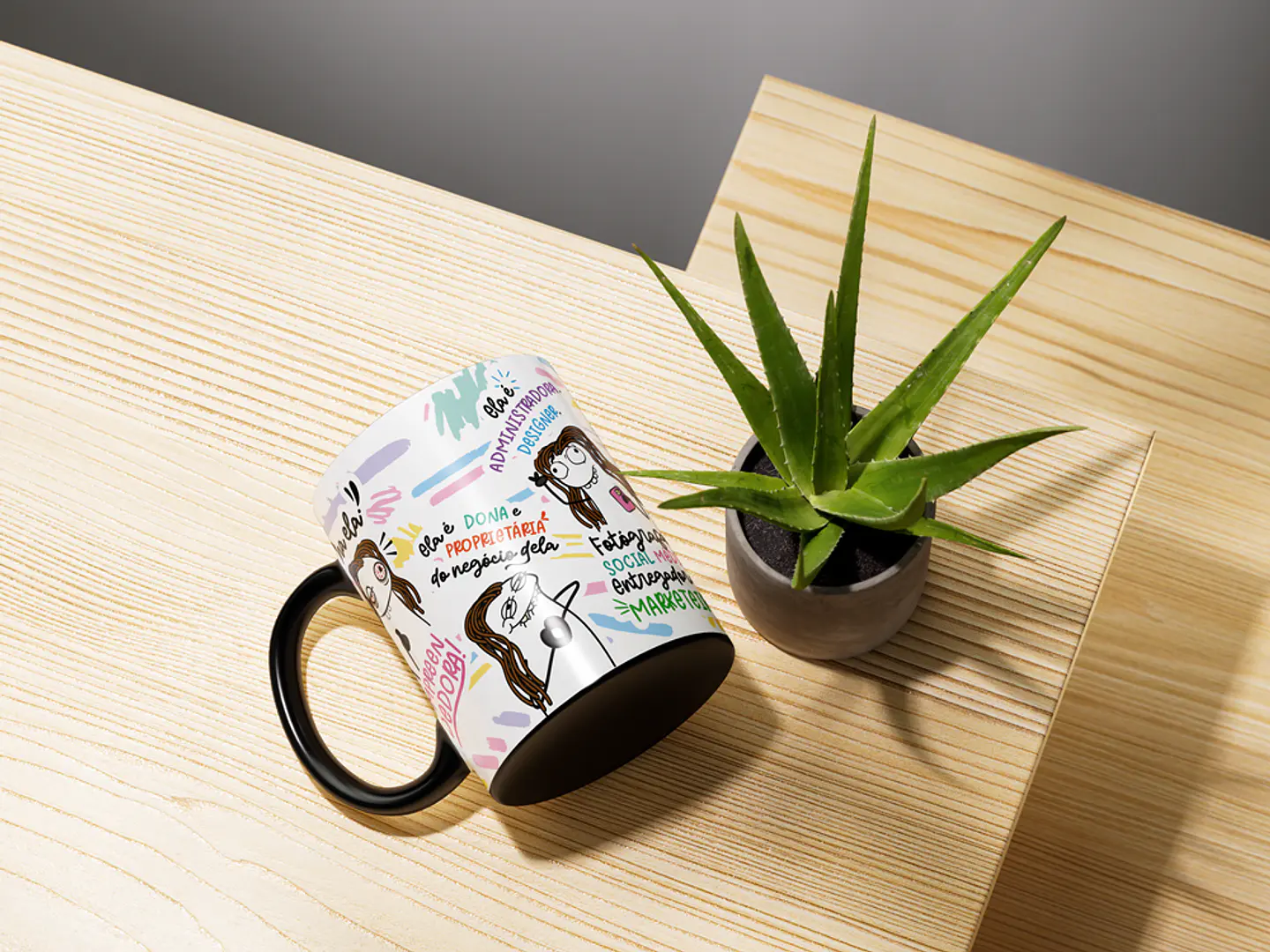 Arte Caneca Olha ela a Empreendedora Dona Proprietária Arquivo Png 10