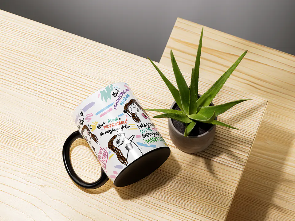 Arte Caneca Olha ela a Empreendedora Dona Proprietária Arquivo Png 10