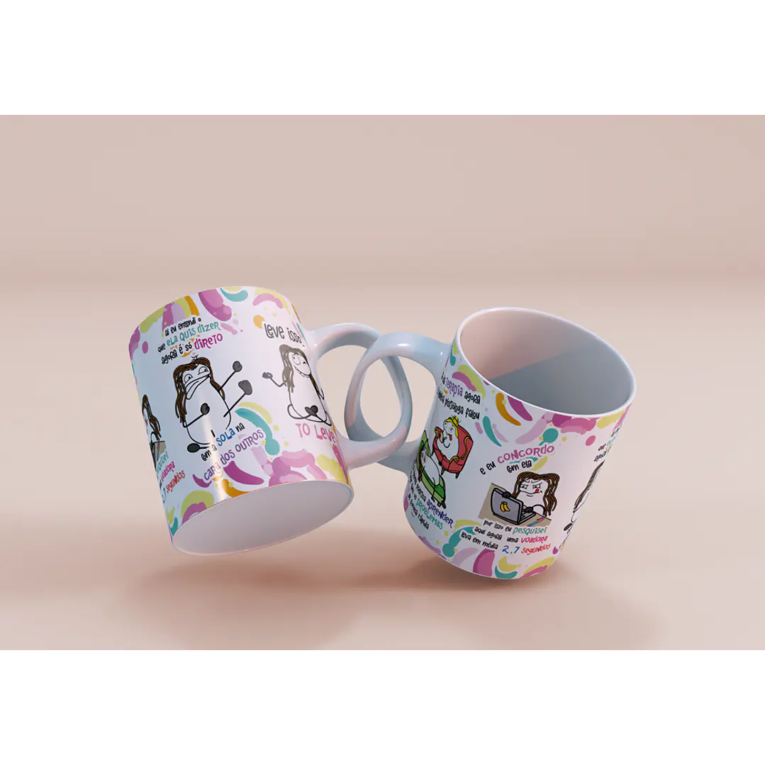 Arte Caneca Sai da Terapia agora e minha Psicóloga falou... Conselho de Piscologa Png 3