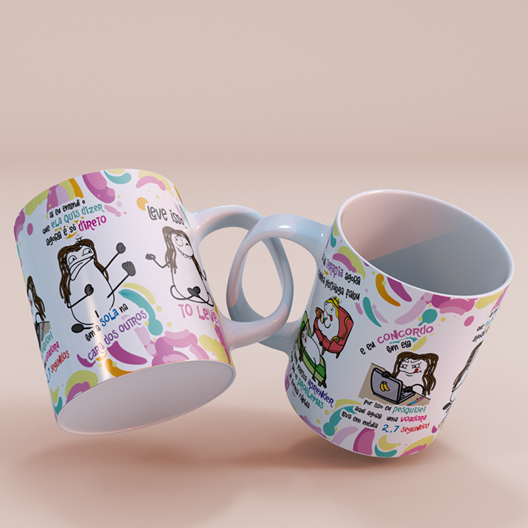 Arte Caneca Sai da Terapia agora e minha Psicóloga falou... Conselho de Piscologa Png 3