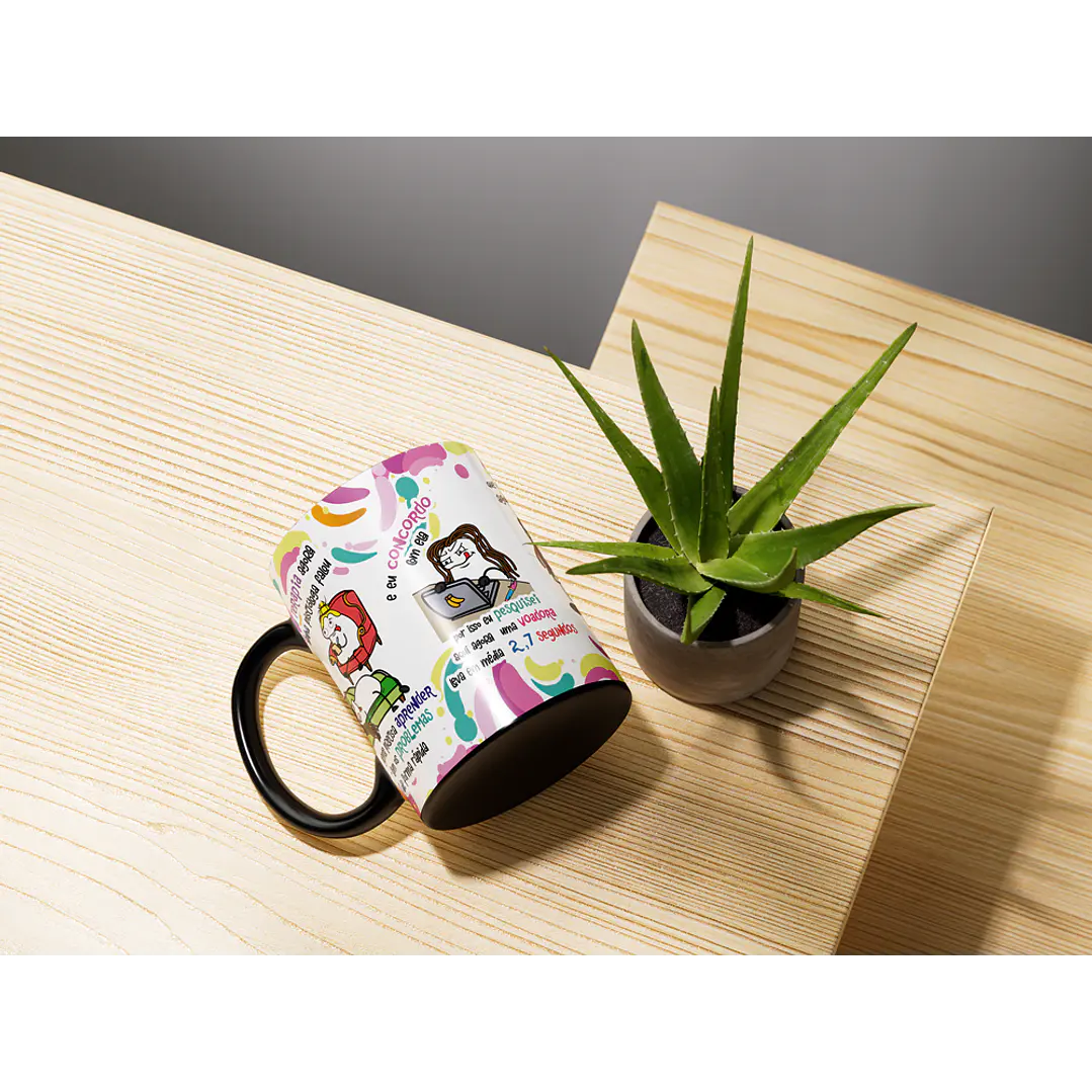 Arte Caneca Sai da Terapia agora e minha Psicóloga falou... Conselho de Piscologa Png 4