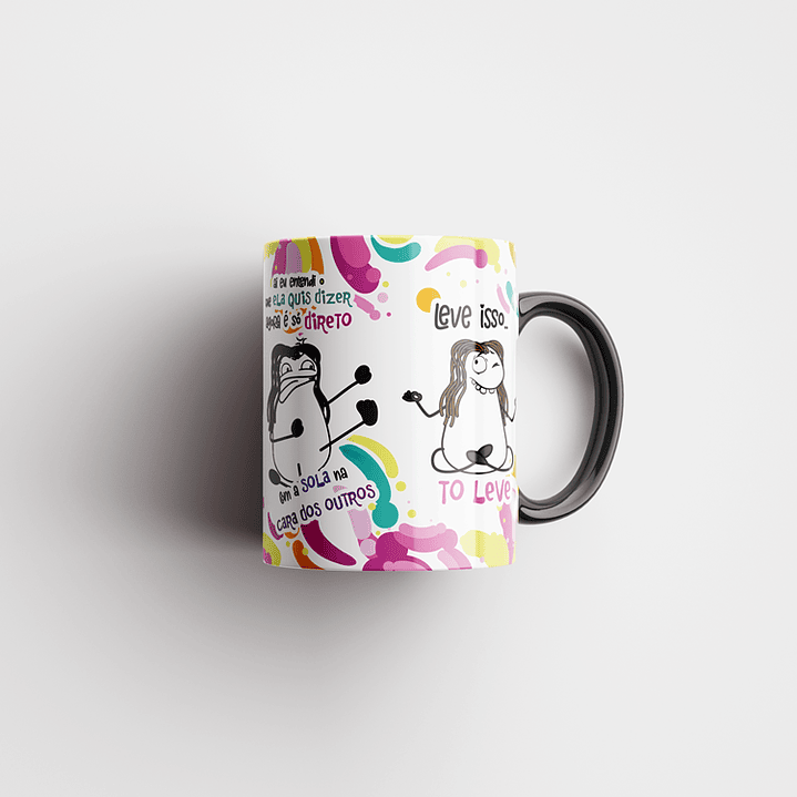 Arte Caneca Sai da Terapia agora e minha Psicóloga falou... Conselho de Piscologa Png 7