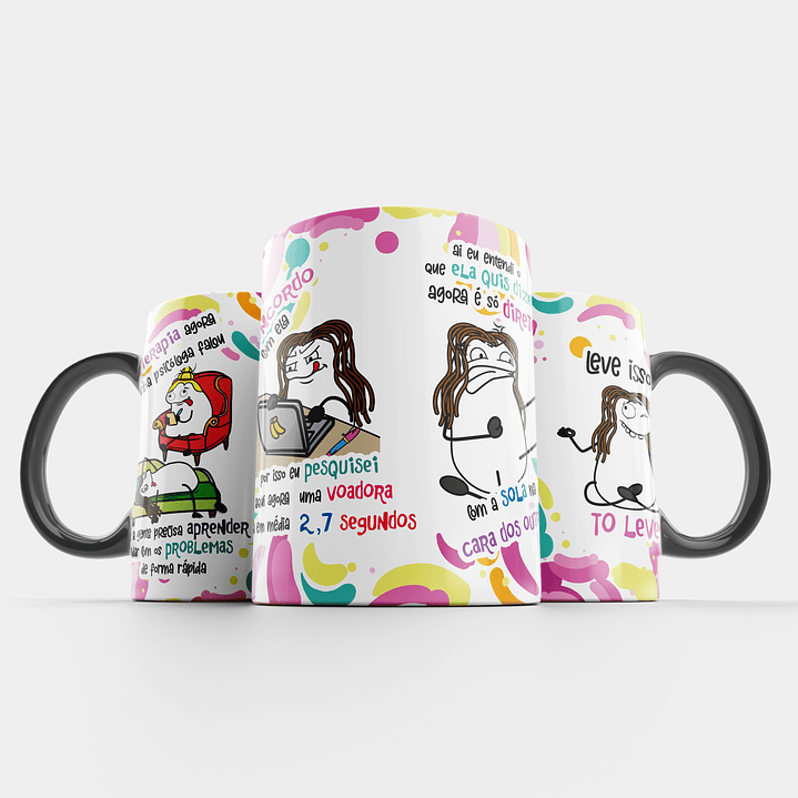 Arte Caneca Sai da Terapia agora e minha Psicóloga falou... Conselho de Piscologa Png 9
