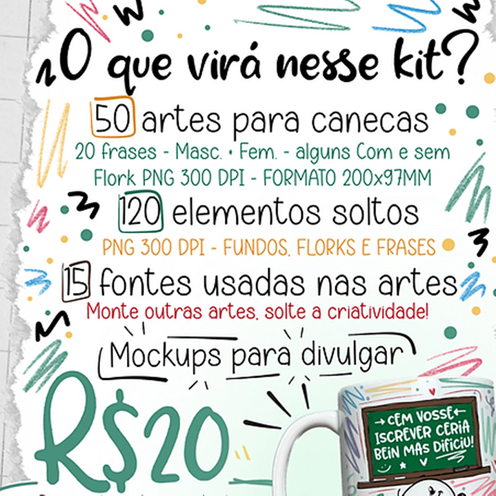 52 Artes para Caneca Dia do Professor - Kit Digital Dia dos Professores Arquivos Png 7