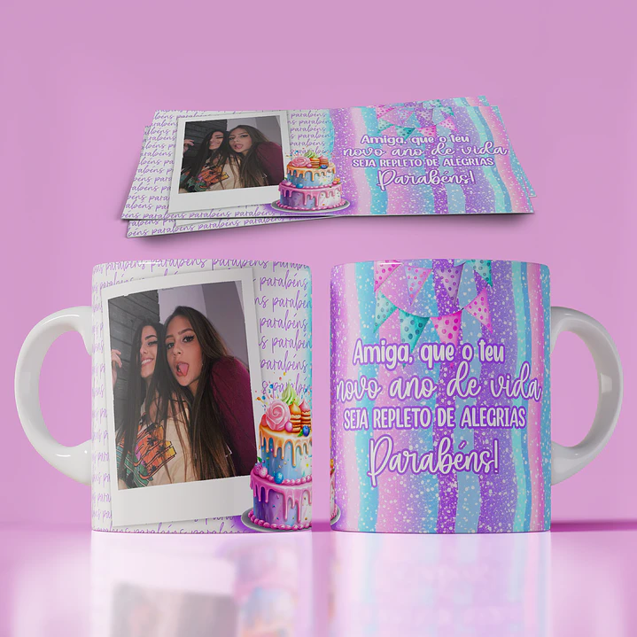 10 Artes Caneca Feliz Aniversário em Photoshop 8