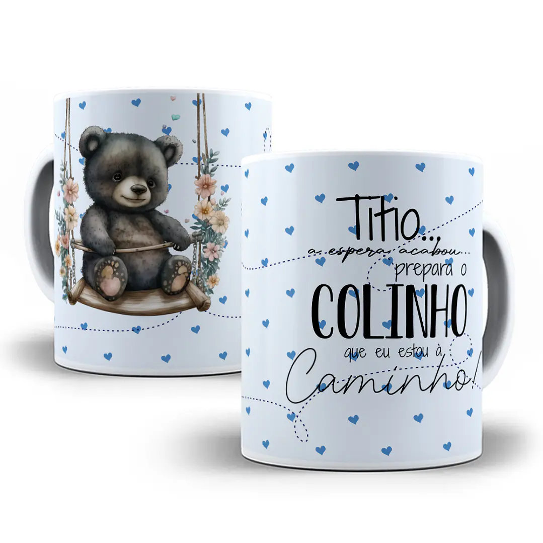 11 Artes Caneca Ursinhos Cheguei em CorelDraw 3