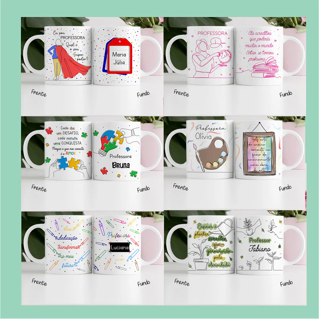 20 Artes Caneca Dia dos Professores em Linhas Jpg 2