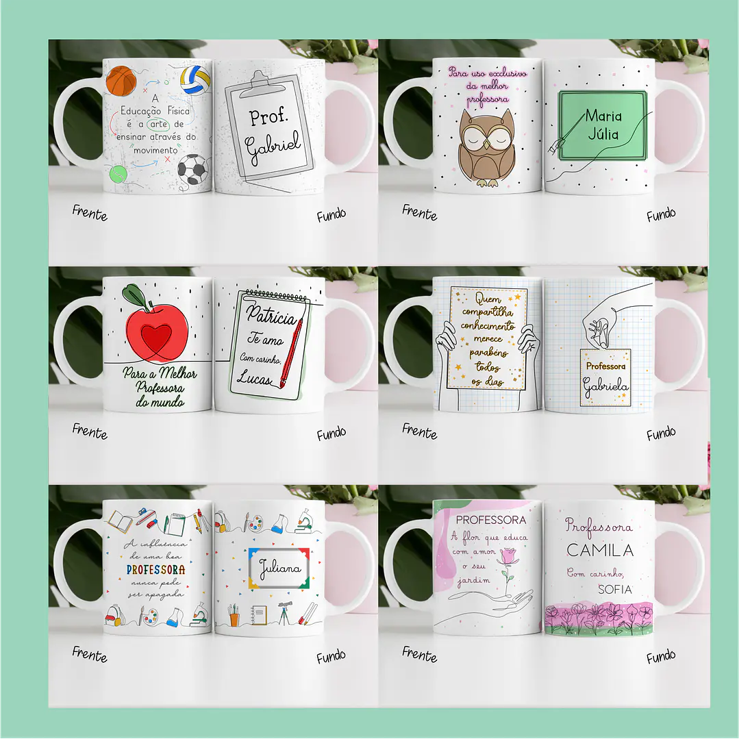 20 Artes Caneca Dia dos Professores em Linhas Jpg 3