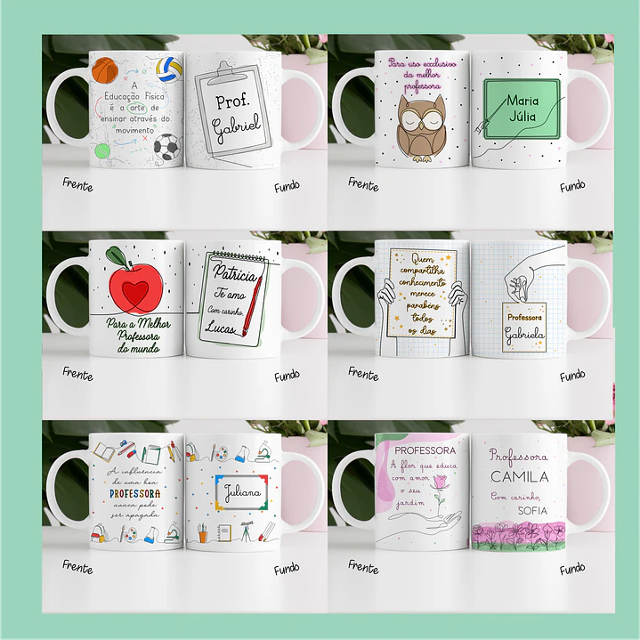 20 Artes Caneca Dia dos Professores em Linhas Jpg 3
