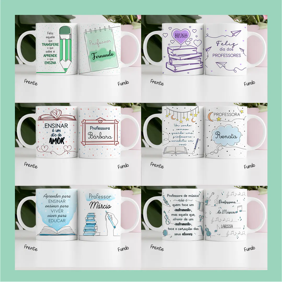 20 Artes Caneca Dia dos Professores em Linhas Jpg 4