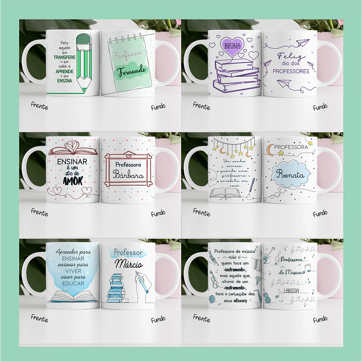 20 Artes Caneca Dia dos Professores em Linhas Jpg 4