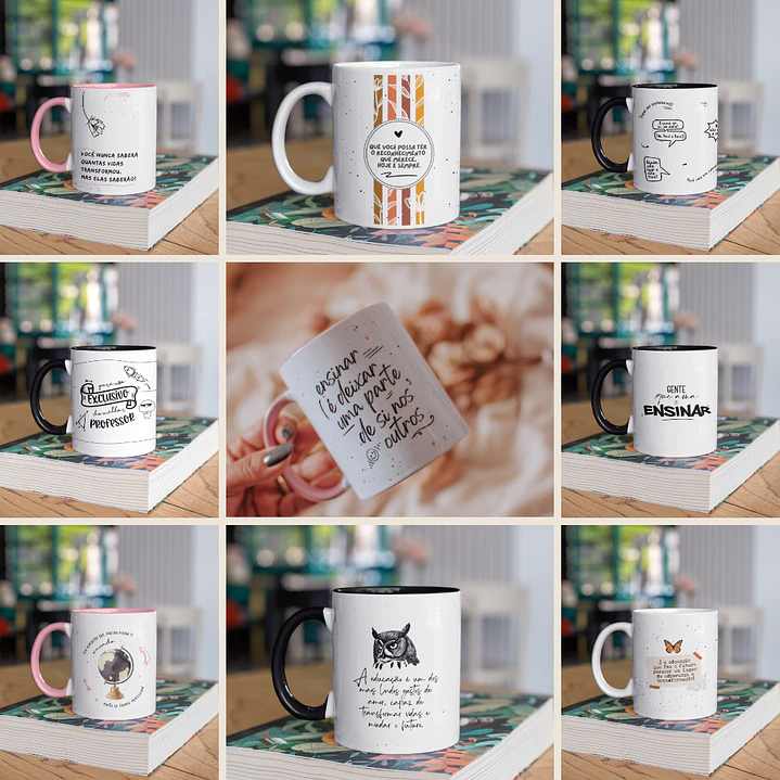 25 Artes Caneca Dia dos Professores Minimalista em Jpg 1