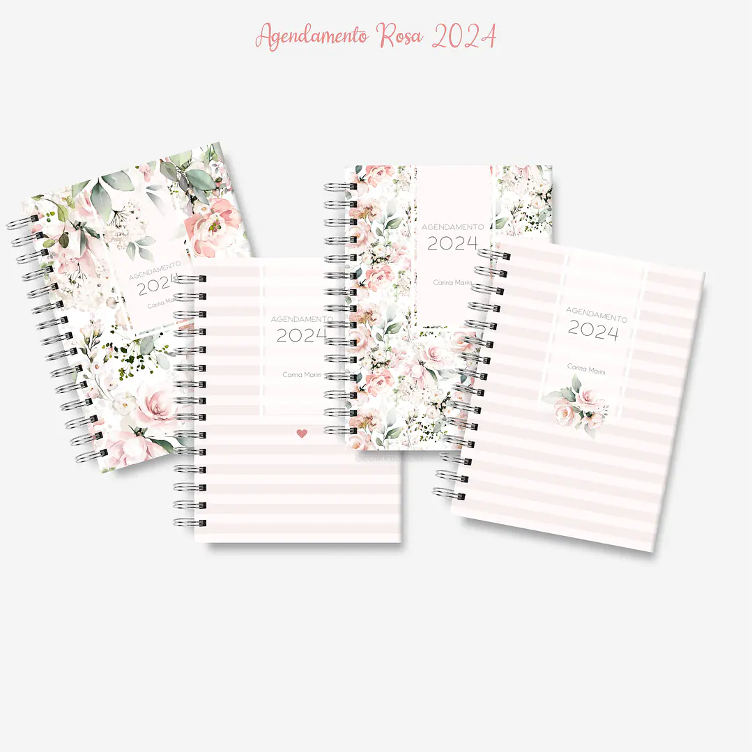 Arquivo Miolo Agenda Agendamento Rosa A5 2024 em Pdf 2