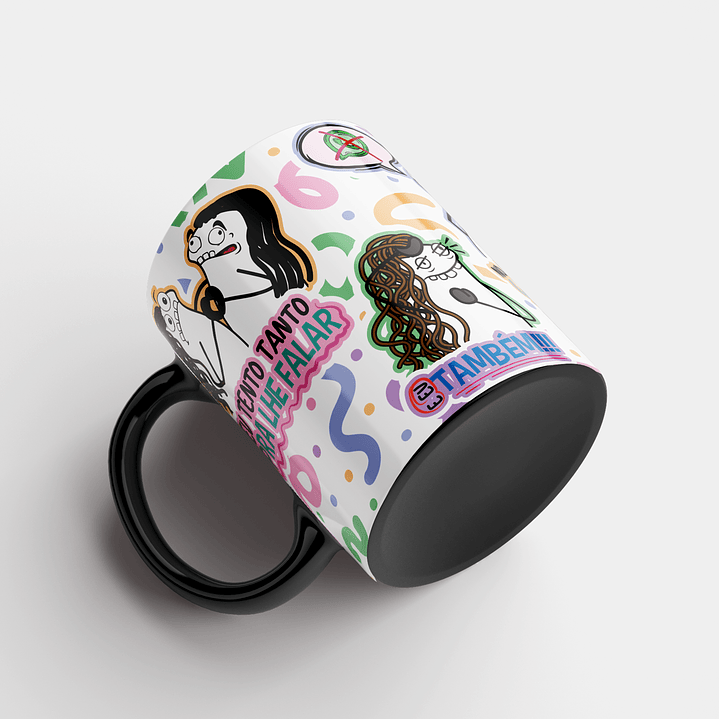 Arte para Caneca Eu tento tanta pra lhe falar no WhatsApp não da pra dizer - É Grande a Fofoca Arquivo Png 3