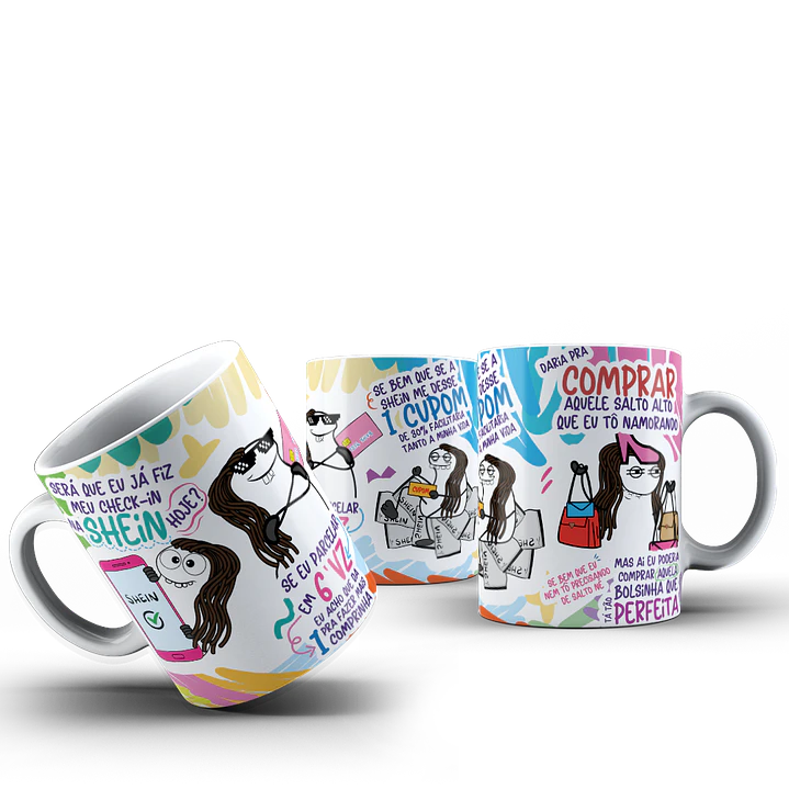 Arte para Caneca Será que eu já fiz meu check-in na Shein Hoje Parcelar em 6 Vezes Arquivo Png 1