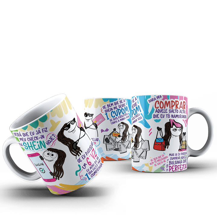 Arte para Caneca Será que eu já fiz meu check-in na Shein Hoje Parcelar em 6 Vezes Arquivo Png 1