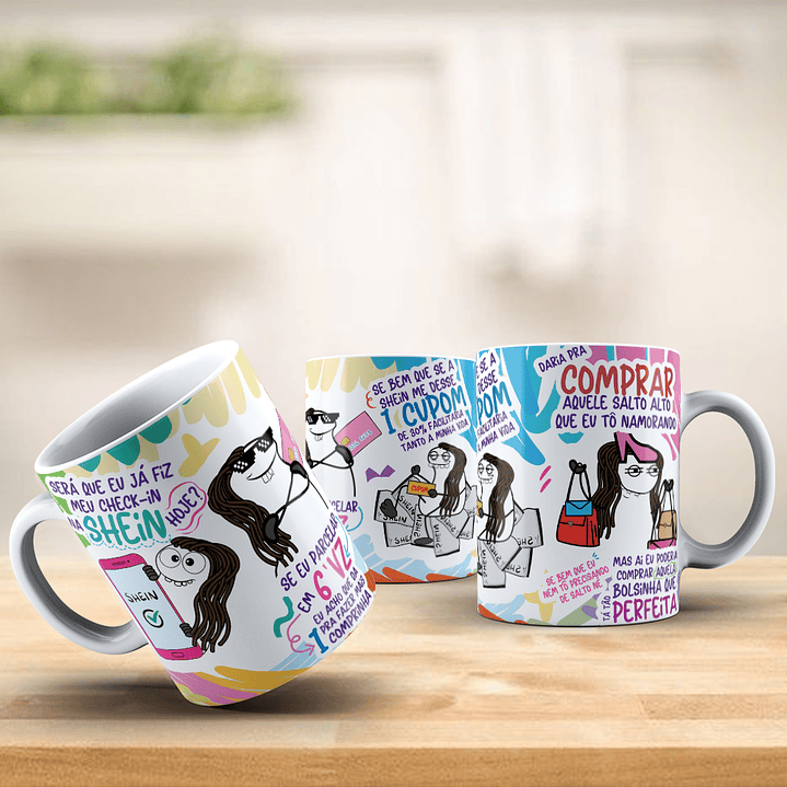 Arte para Caneca Será que eu já fiz meu check-in na Shein Hoje Parcelar em 6 Vezes Arquivo Png 5