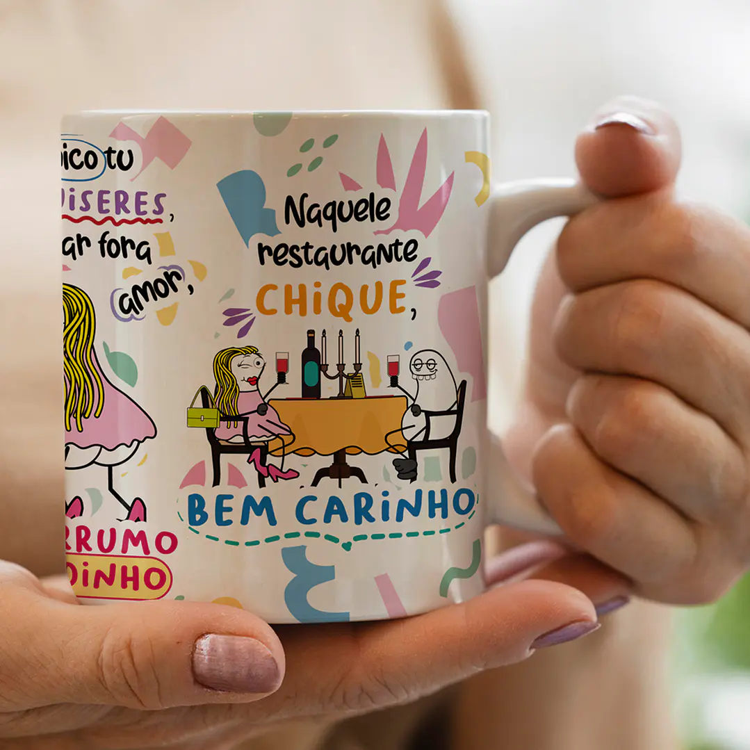 Arte para Caneca Chico se tu me quiseres sou dessas mulheres que vai investigar... Arquivo Png 5