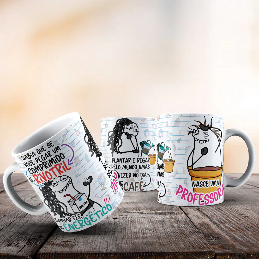 2 Arte para Caneca Sabia que se você pegar um comprimido de rivotril - Professora Rivotril Arquivo Png  1