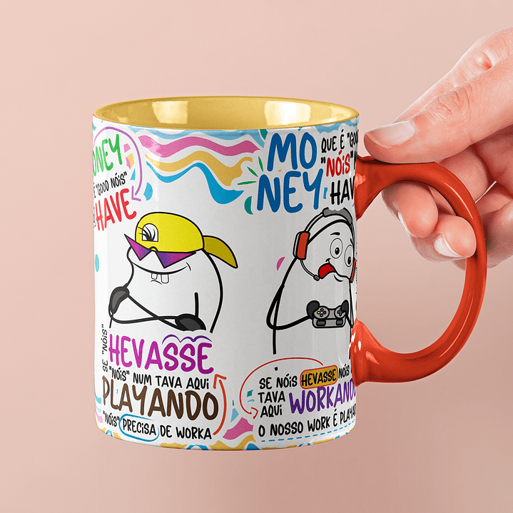 Arte para Caneca Eu Sou cagado veja só como é que é - Mamonas Assassinas Arquivo Png 6