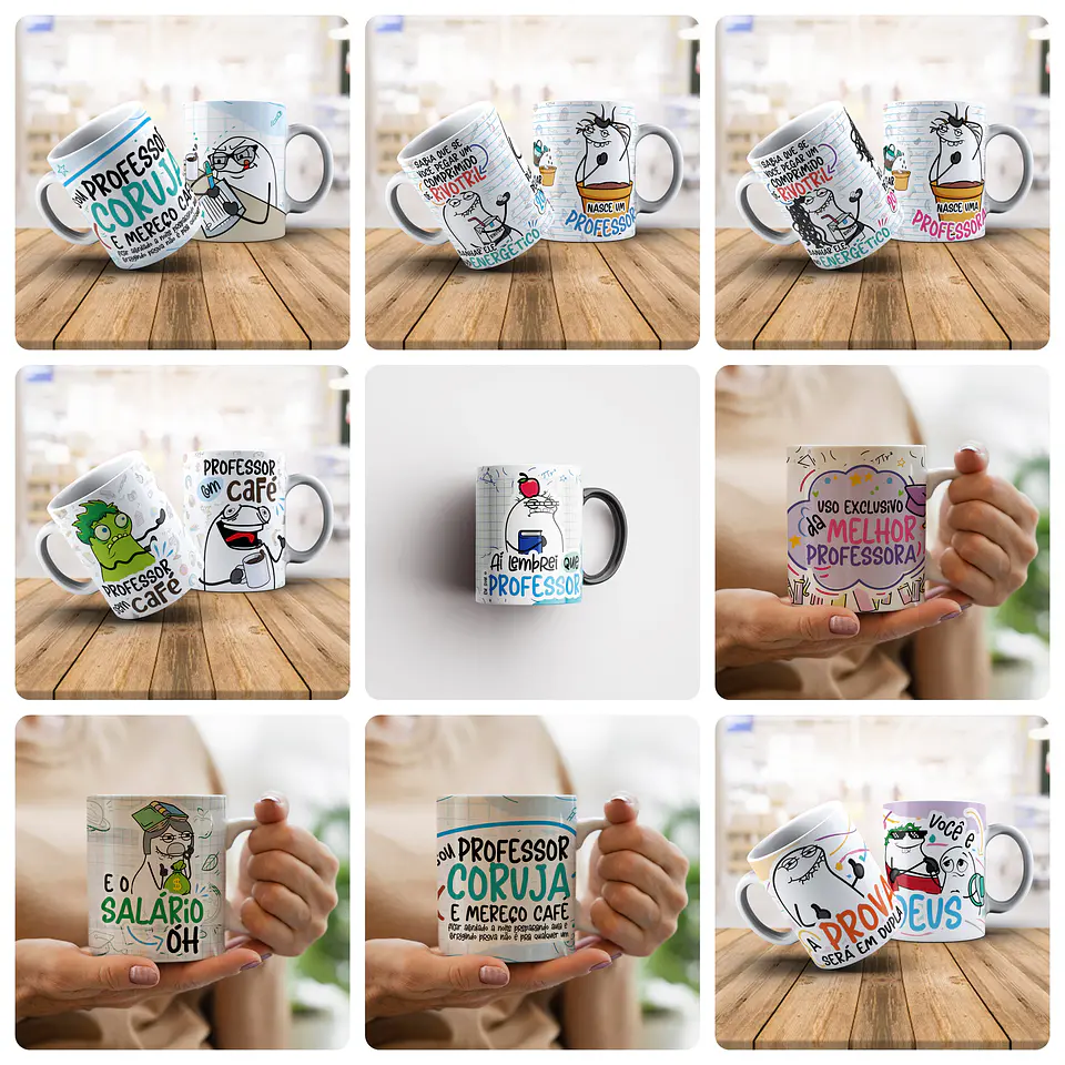30 Arte para Caneca Dia dos Professores Flork - Dia do Professor Arquivo Png 3