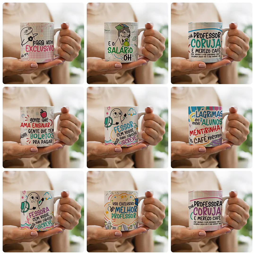 30 Arte para Caneca Dia dos Professores Flork - Dia do Professor Arquivo Png 1