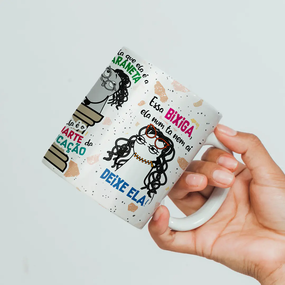 Arte Caneca Deixe ela que ela é Diretora da escola do estado Png 2