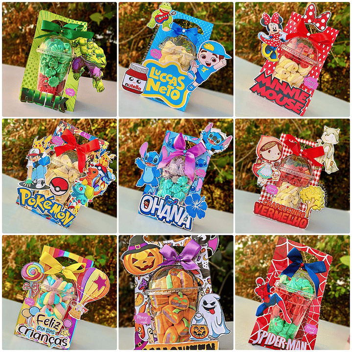 Arquivo de Corte Caixa Copo Bolha em Pdf 1