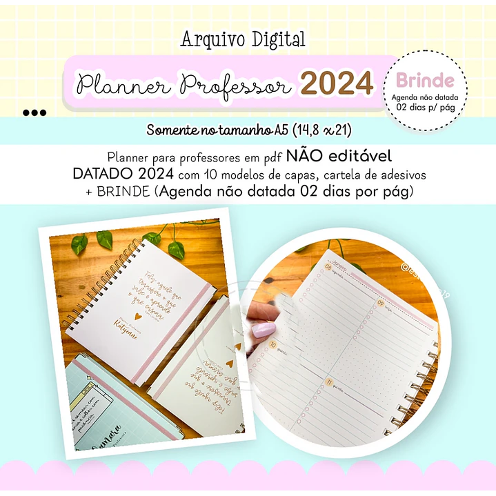 Arquivos Agenda Planner Professor + Agenda 02 Dias 1