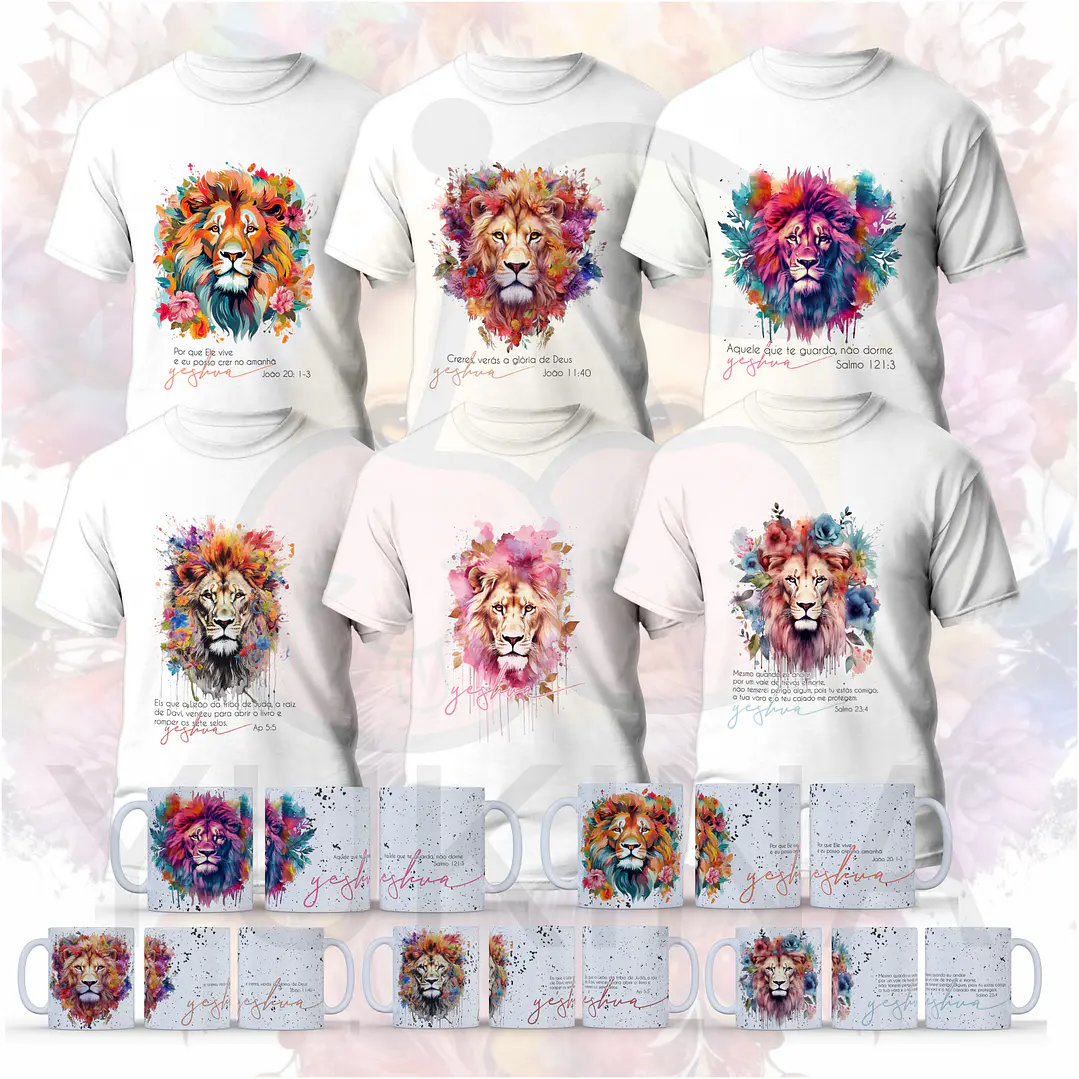 11 Artes Caneca e Camisa Leão de Juda Arquivos em Corel Draw 1