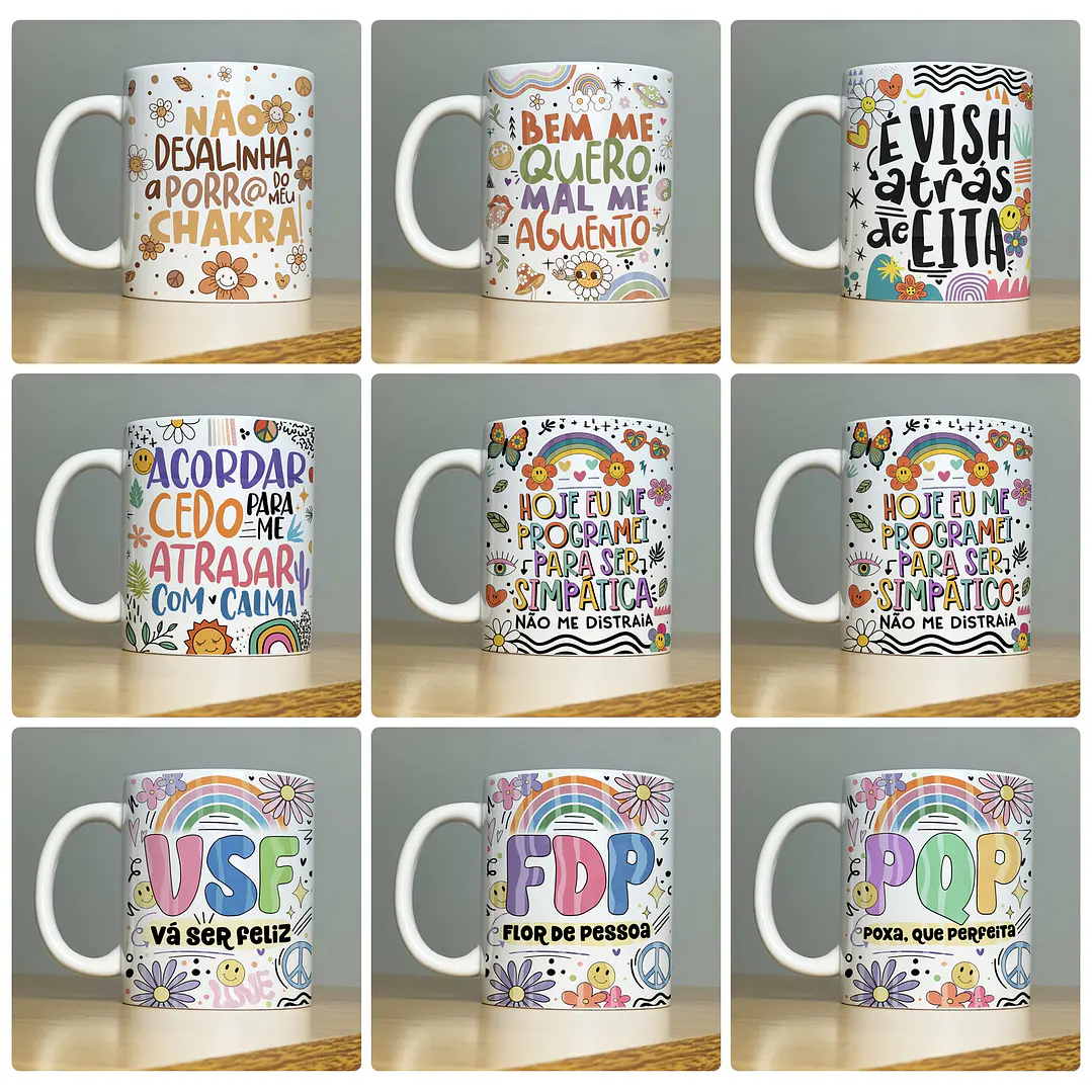 40 Artes Caneca Vibes Arquivos em Jpg 2