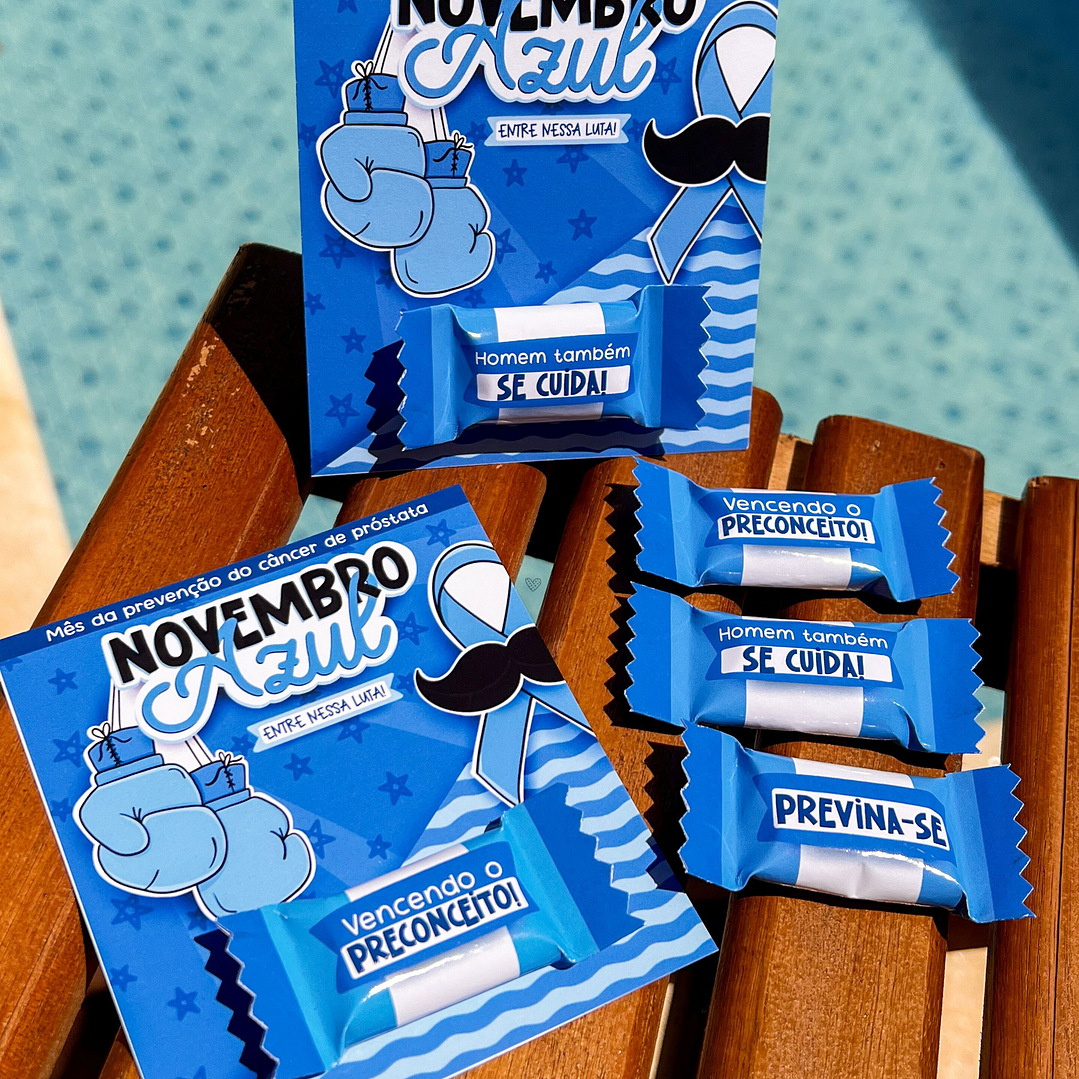 Arquivo de Corte Card e Balinha Novembro Azul em Pdf 2