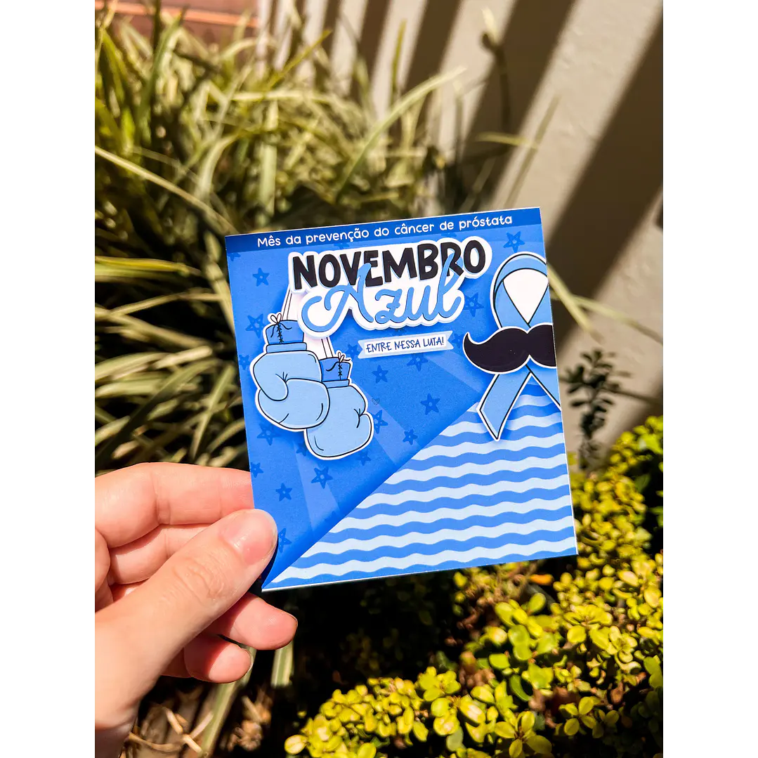 Arquivo de Corte Card e Balinha Novembro Azul em Pdf 4