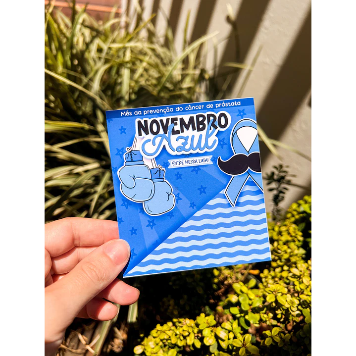 Arquivo de Corte Card e Balinha Novembro Azul em Pdf 4