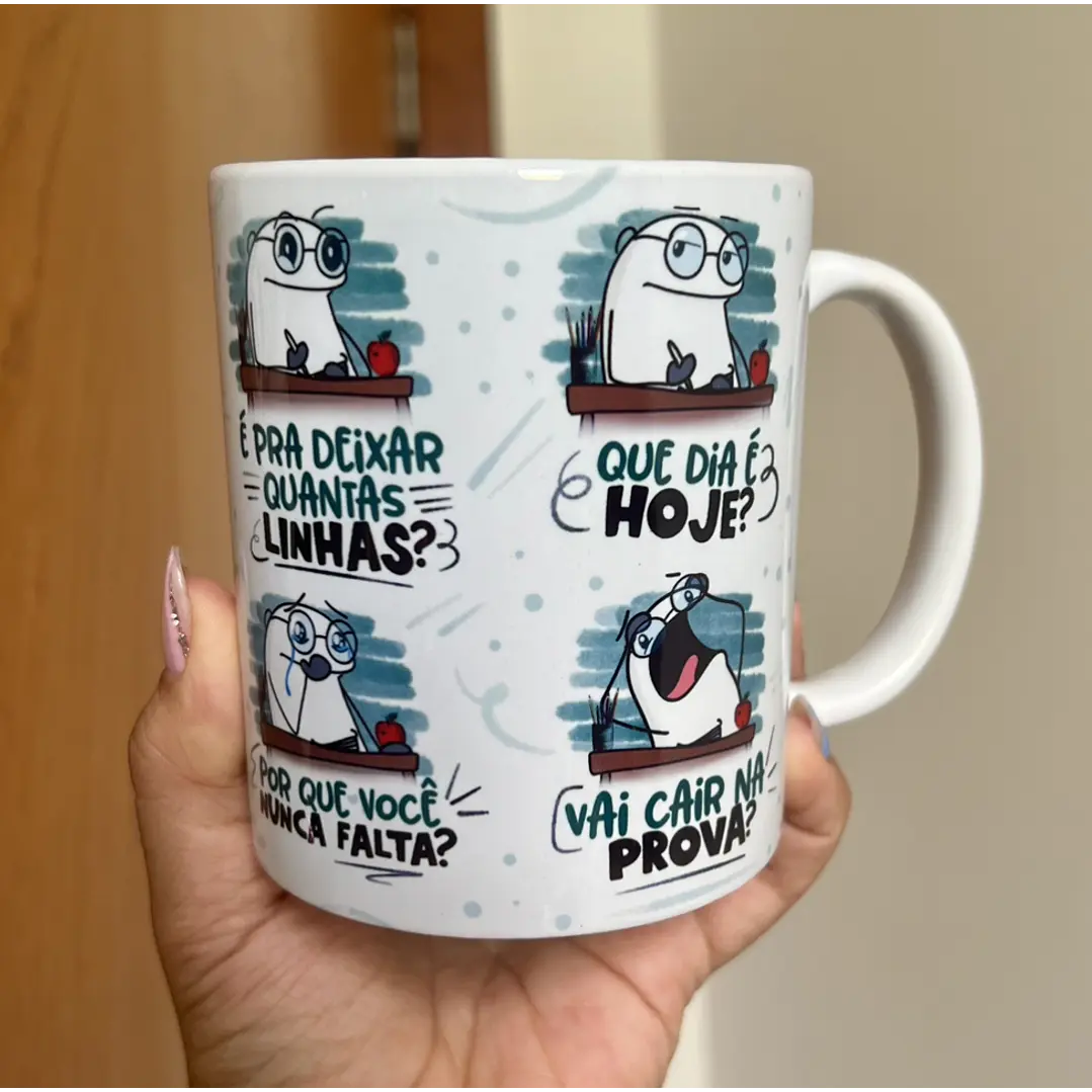 Arte Caneca Flork Dia dos professores Arquivo Png  2