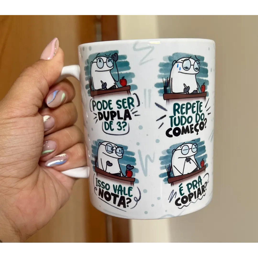 Arte Caneca Flork Dia dos professores Arquivo Png  1