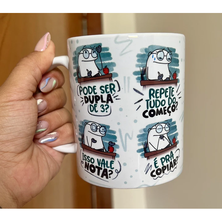 Arte Caneca Flork Dia dos professores Arquivo Png  1