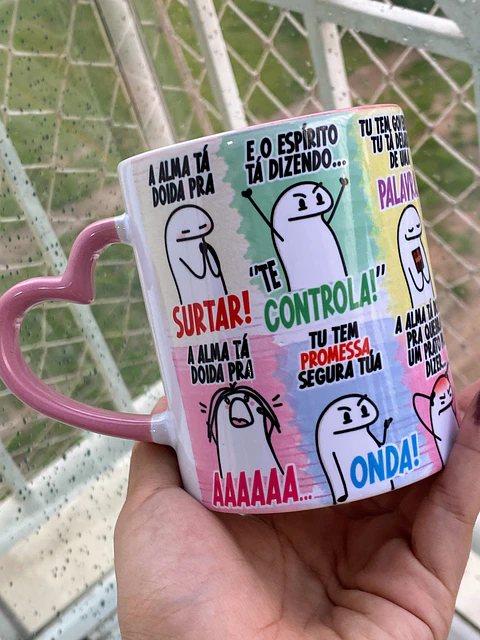 Arte Caneca A Alma Tá Doida pra Surta, A Alma ta doira pra AAAA... Arquivo Png