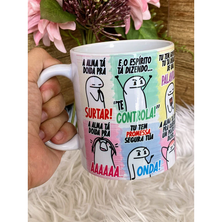 Arte Caneca A Alma Tá Doida pra Surta, A Alma ta doira pra AAAA... Arquivo Png 4