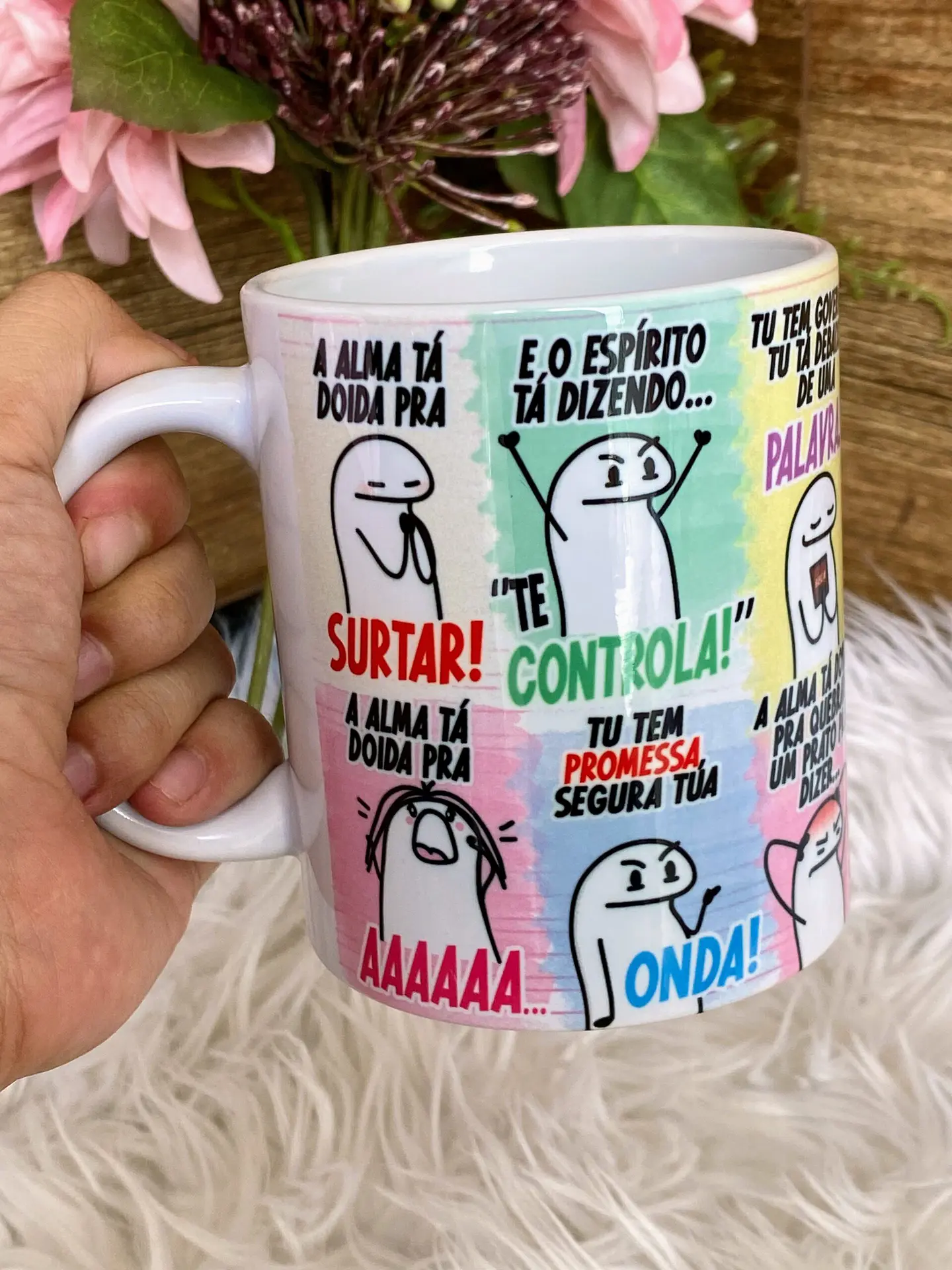 Arte Caneca A Alma Tá Doida pra Surta, A Alma ta doira pra AAAA... Arquivo Png 4