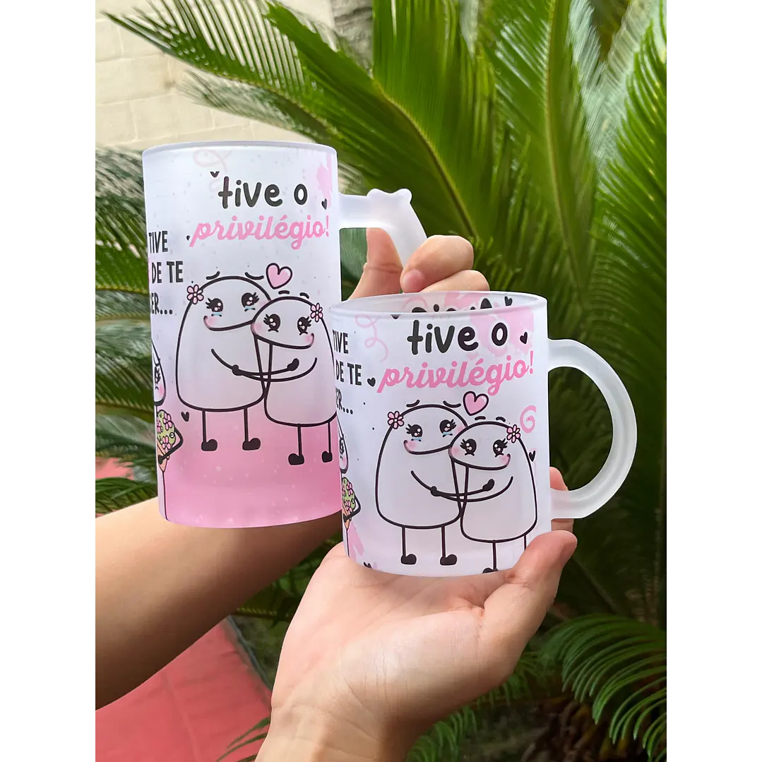 Arte para Caneca Amiga eu não tive sorte em te conhecer... Tive o Privilégio Arquivo Png   1