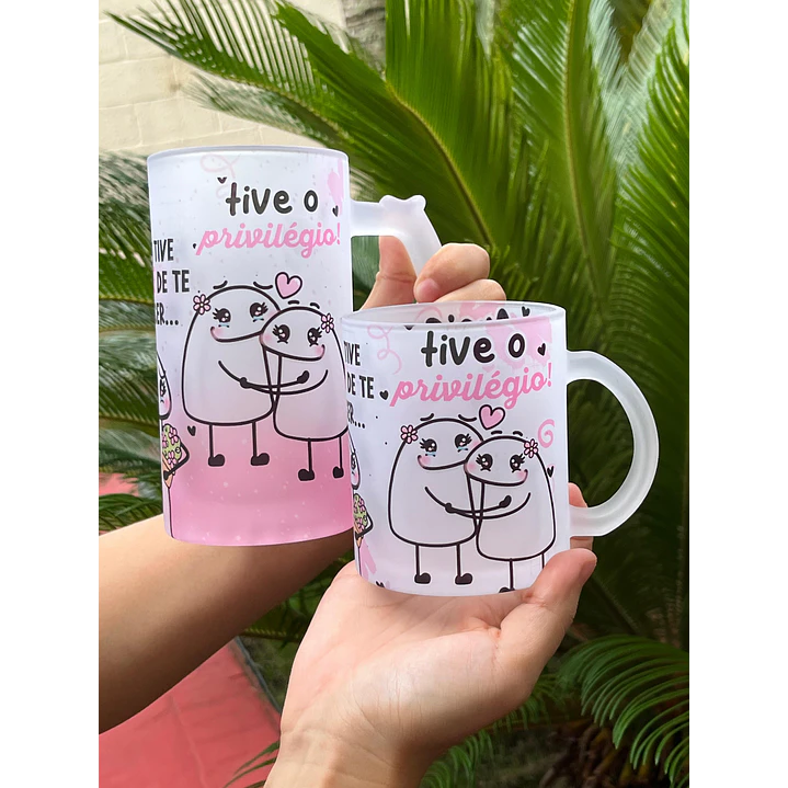 Arte para Caneca Amiga eu não tive sorte em te conhecer... Tive o Privilégio Arquivo Png   1